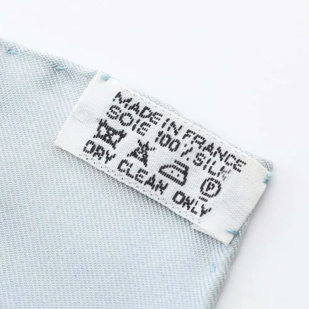 HERMES Blue Silk Scarf